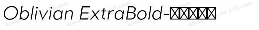 Oblivian ExtraBold字体转换